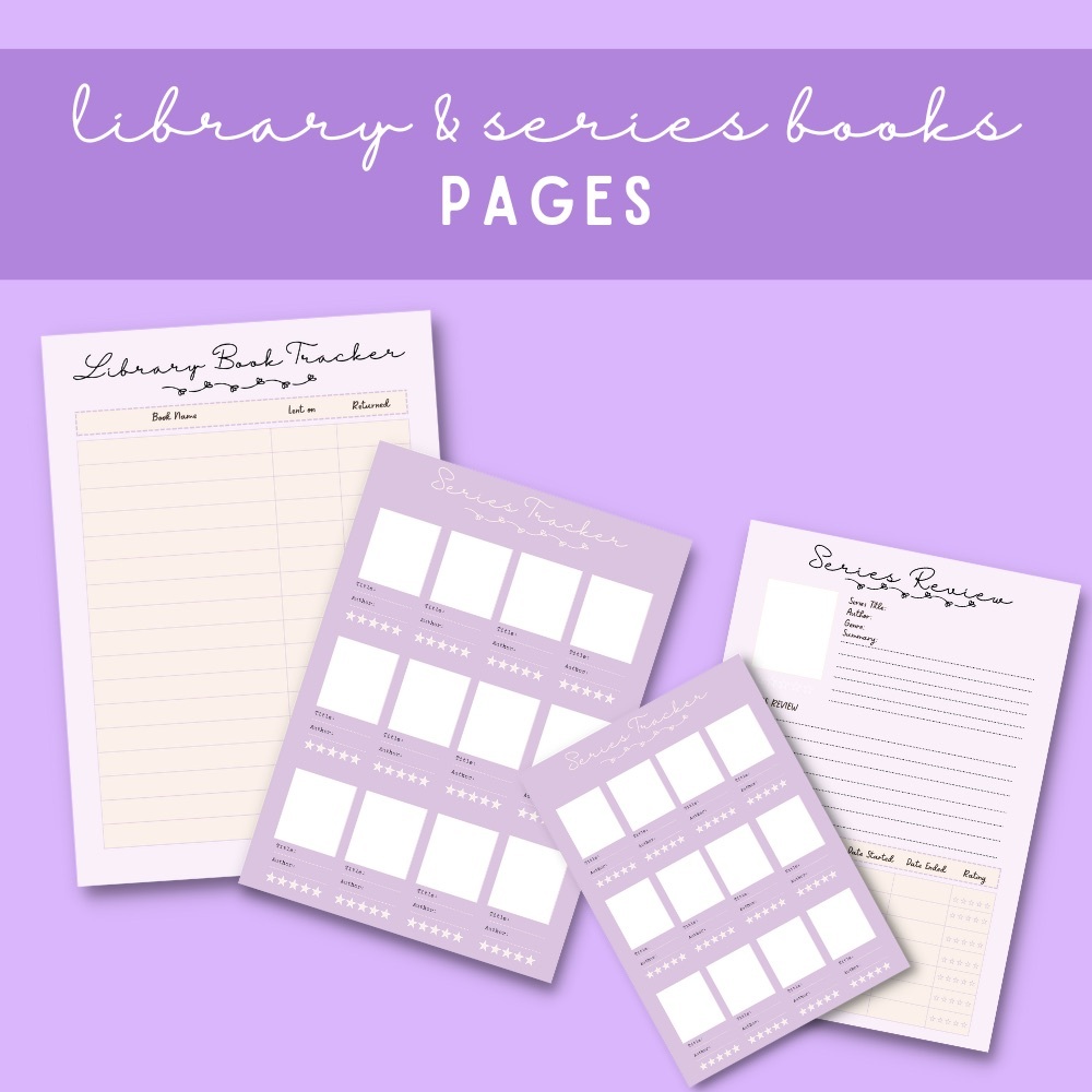 Books & Reading Challenges Planner Sheets - Picture 3 of 7